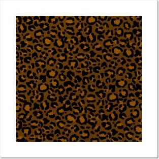 Leopard Pattern in Caramel and Coffee Posters and Art